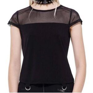 Killstar Doom Mesh Stretch Black Top XL